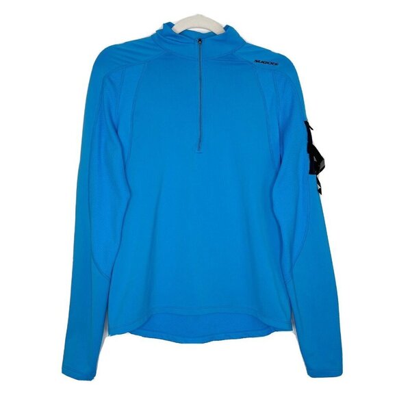 Sugoi Cycling Pullover Top Women’s Size Large Blue 1/2 Zip - Picture 1 of 6